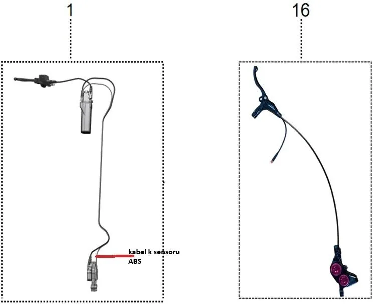 kabel k ABS sensoru Sting