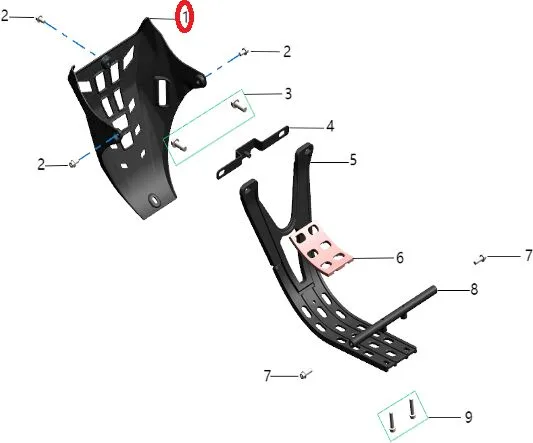 Ochranu motoru plast Talaria Komodo